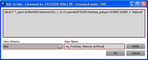 SQL script form