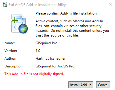 ArcGIS Pro Add-In installation